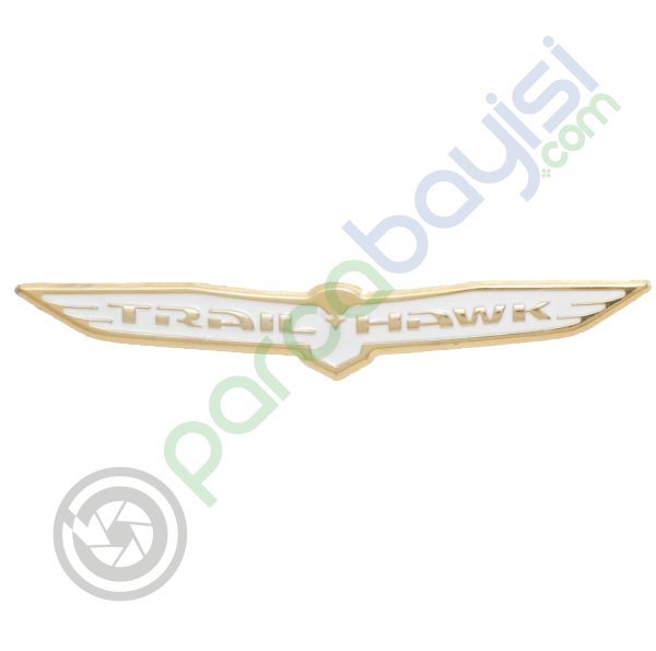 Trail Hawk 3D Metal Amblem Logo Sticker Gold