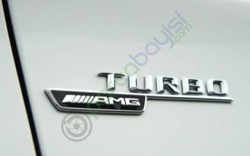 Turbo Amg 3D Metal Monogram Siyah Amblem Logo Sticker Orjinal Kalite Alman Üretimi