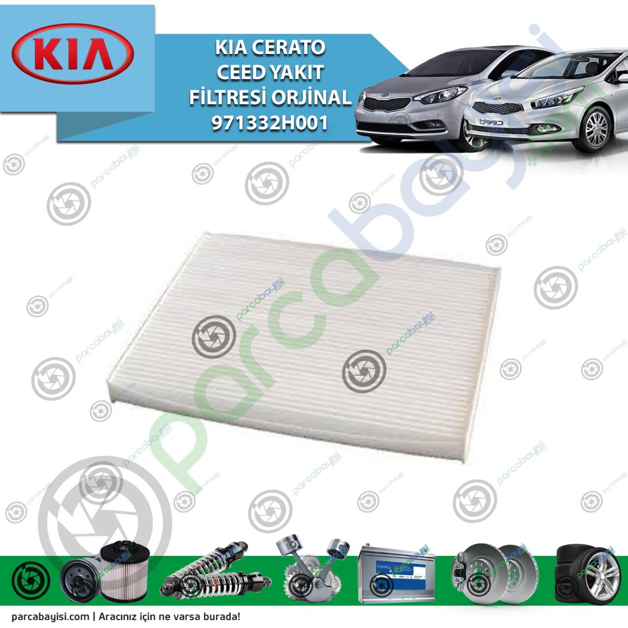 Kia Cerato Ceed Polen Filtresi Orijinal | 971332H001