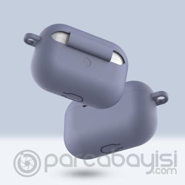 Ally Apple Airpods Pro İnce Slim Silikon Kılıf+Anahtarlık