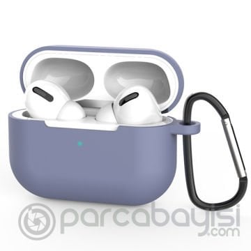 Ally Apple Airpods Pro İnce Slim Silikon Kılıf+Anahtarlık