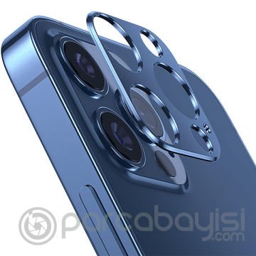 İPhone 12 Pro Max 3D Metal Kamera Koruyucu Metal Lens