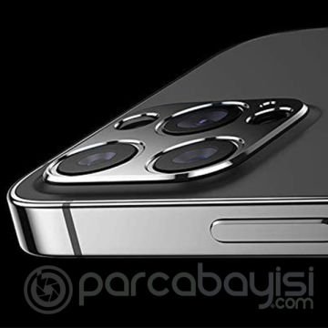 İPhone 12 Pro Max 3D Metal Kamera Koruyucu Metal Lens