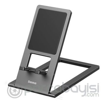Baseus Katlanabilir Metal Masaüstü Telefon Tutucu ve Tablet Standı