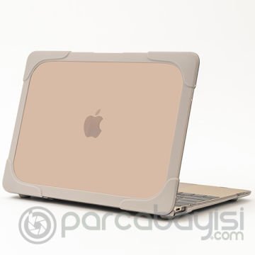 Macbook Retine 12,A1534,A1931 Şeffaf Standlı Koruyucu Kılıf