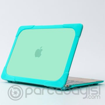 Macbook Retine 12,A1534,A1931 Şeffaf Standlı Koruyucu Kılıf
