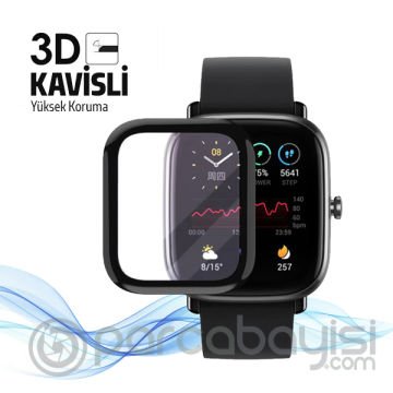 Huami Amazfit GTS 2 Mini 3D Kavisli PMMA Cam Ekran Koruyucu
