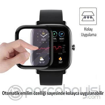 Huami Amazfit GTS 2 Mini 3D Kavisli PMMA Cam Ekran Koruyucu