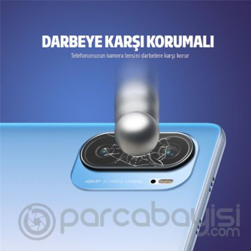 Xiaomi Poco F3 -Redmi K40-K40 Pro Tempered Cam Kamera  Koruyucu