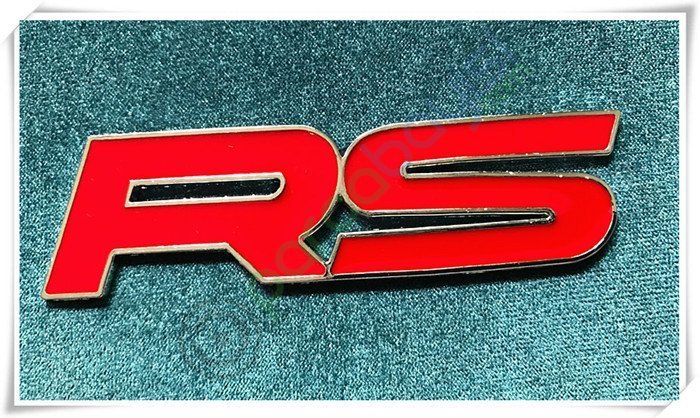 Rs 3D Metal Amblem Logo Orjinal Kalite Kırmızı