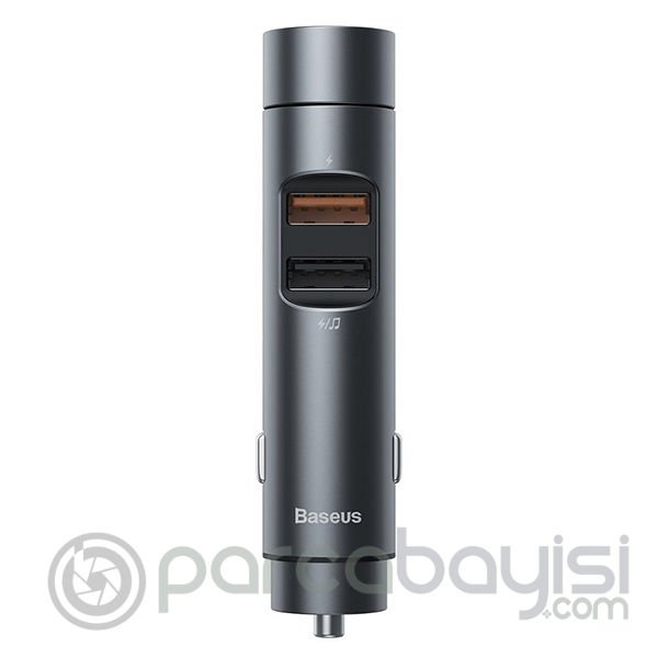 Baseus 18W hızılı Şarj Column Bluetooth 5.0 Araç MP3 Dual Usb Araç Şarjı