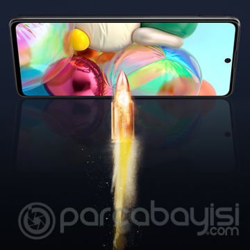 Ally SM Galaxy A71 3D Full Kaplama Kırılmaz Tempered Cam Ekran Koruyucu