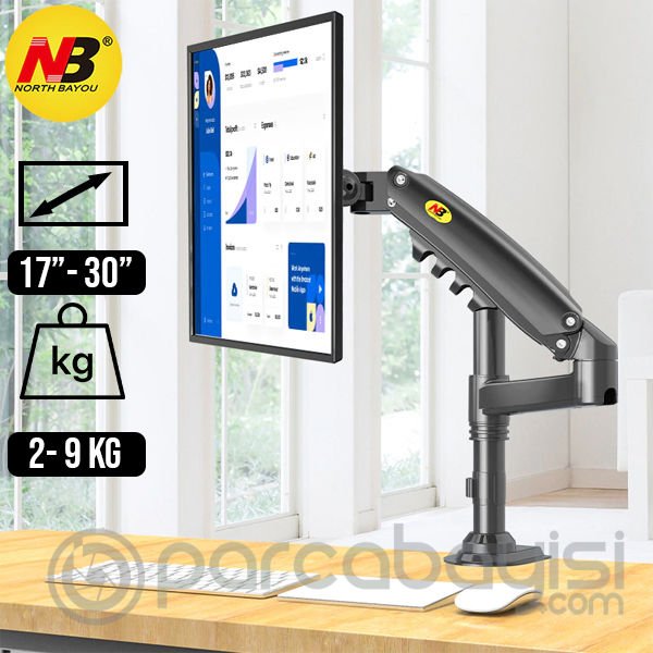 NB H80 Masa Montaj Ergonomik Monitör Tutucu 17-30'' LCD LED Monitör Tutucu