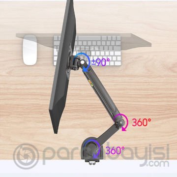 NB H80 Masa Montaj Ergonomik Monitör Tutucu 17-30'' LCD LED Monitör Tutucu