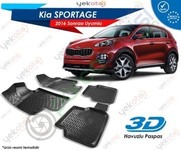 Kia Sportage Araca Özel 3D Havuzlu Paspas Orjinal | F1143ADE023D