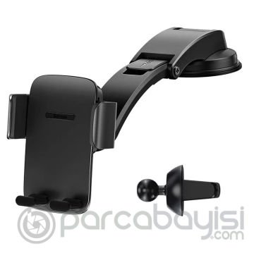 Baseus EC Pro Torpido Üstü ve Havalandırma Bölmesi Araç Telefon Tutucu