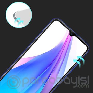 Xiaomi Redmi Note 8T 3D Full Kaplama Kırılmaz Cam Ekran Koruyucu