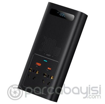 Baseus IGBT Power Inverter 300W AC 220V Araç İçi Çakmak Çevirici Elektrik Dönüştürücü