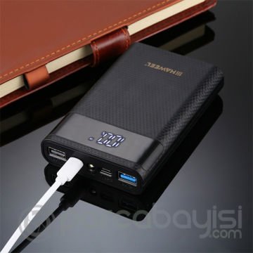 Haweel Diy 4X18650 Dijital Göstergeli Pil powerbank kutusu Dual Grişli Type c