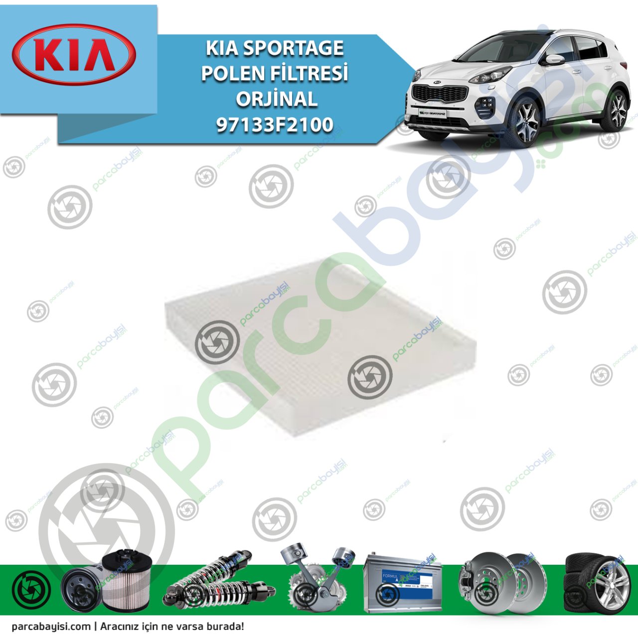 Kia Sportage Polen Filtresi Orijinal | 97133F2100