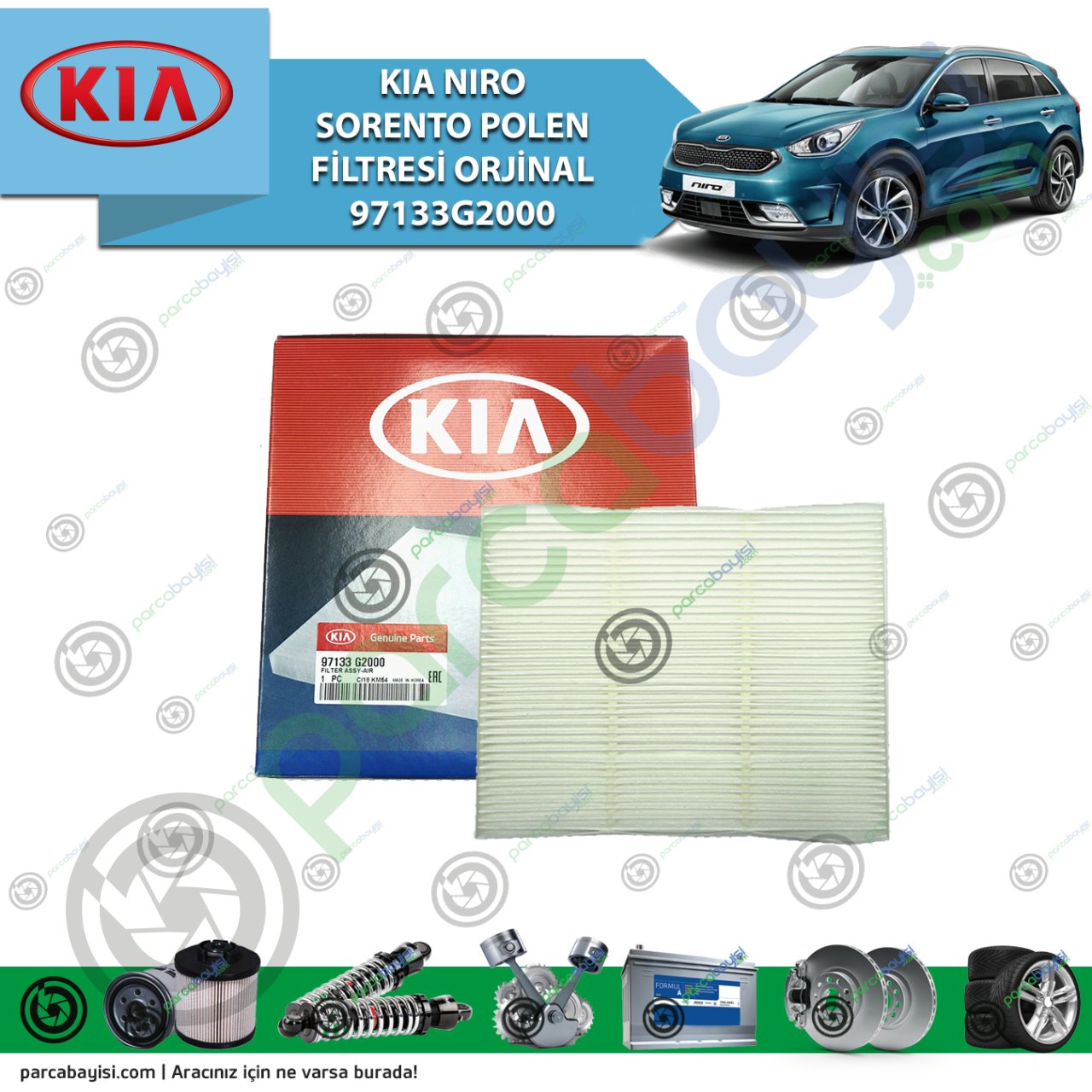 Kia Nıro Sorento Polen Filtresi Orijinal | 97133G2000