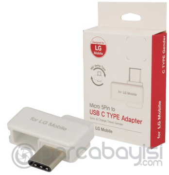 Lg Micro Usb To Type-C Çeviriçi Başlık Adaptör (or)