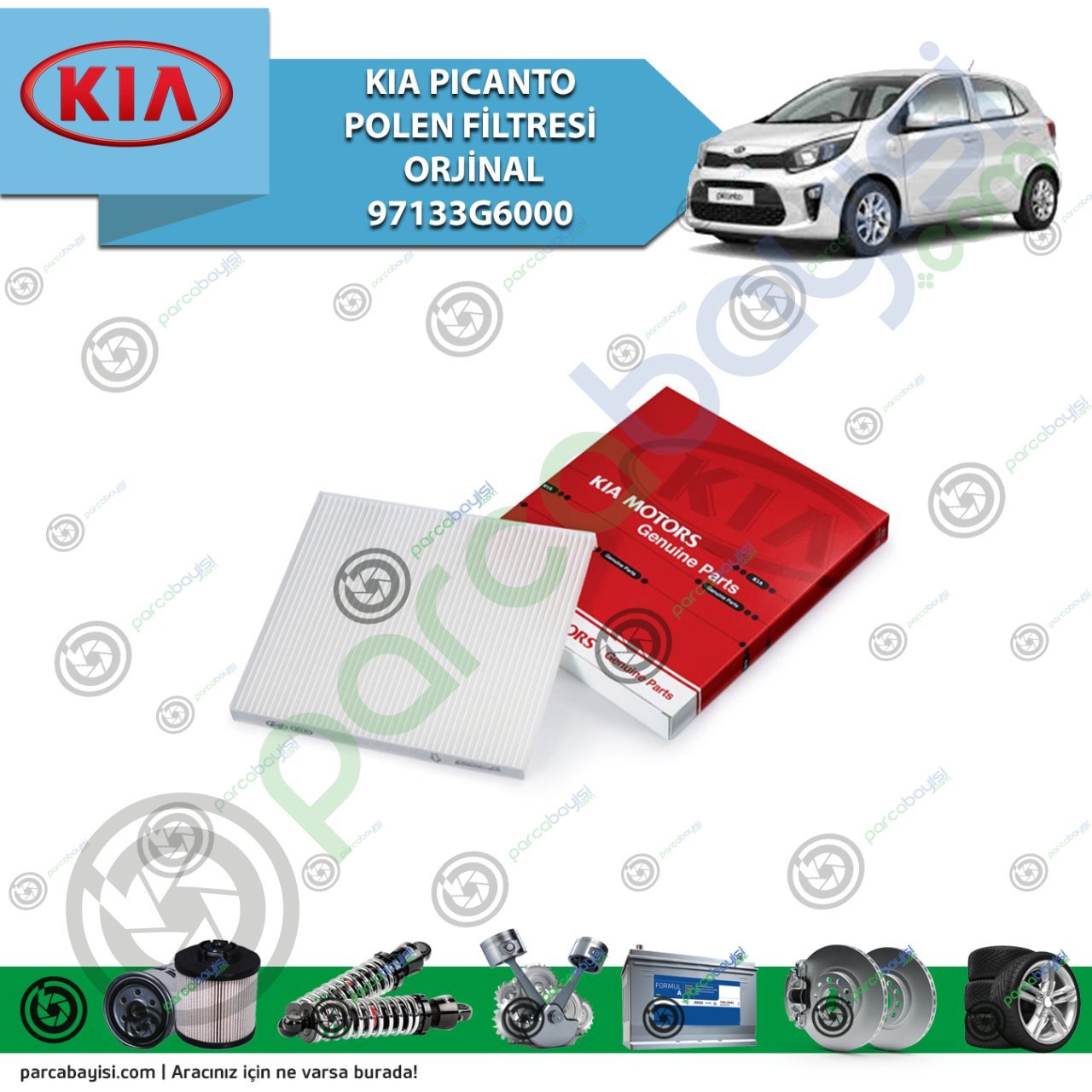 Kia Pıcanto Polen Filtresi Orjinal |  97133G6000