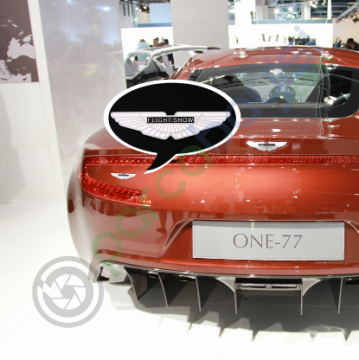 Flight Show 3D Metal Sticker Metal Amblem Beyaz Renk