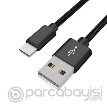 Ally Usb-Type C Android 3.0a Hızlı Şarj Halat Usb Kablo 20cm