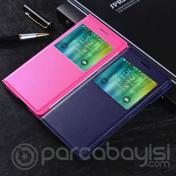 Ally Galaxy J5 Pencereli Flip Cover Kılıf