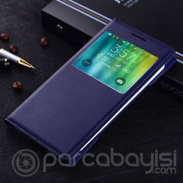 Ally Galaxy J5 Pencereli Flip Cover Kılıf