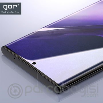 Gor SM Galaxy Note 20 Ultra 3D Kavisli Full  Darbe Emici Ekran Koruyucu 2 Adet Set
