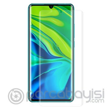 Xiaomi Mi Note 10-CC9 Pro- Full Liquid+Uv Işık 3D Kırılmaz Cam Ekran Koruyucu