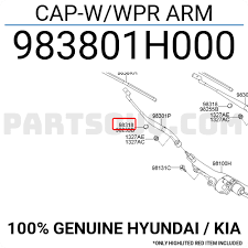 Kia Ceed Silecek Kol Kapağı Orjinal | 983801H000