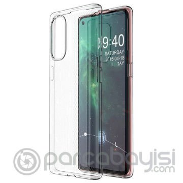 OPPO Reno 4 2.0mm Şeffaf Silikon kılıf Shockproof kılıf