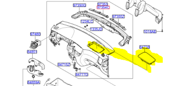 Rio Airbag Modülü Yolcu Orjinal | 845601G100Va