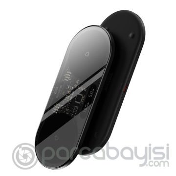 Baseus 2in1 Dijital Göstergeli 20W Hızlı Şarj Wireless Kablosuz Şarj Cihazı