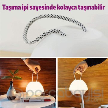 ALLY Şarjlı Akıllı Yatak Odası Gece Lambası