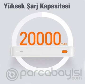 Baseus Airpow 20000mAh 20W QC3 PD Hızlı Şarj Taşınabilir Powerbank