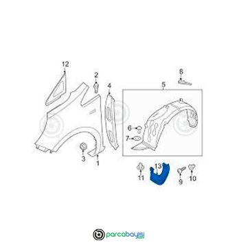 Kia Rio Ön Sol Paçalık Orjinal | 868331W200