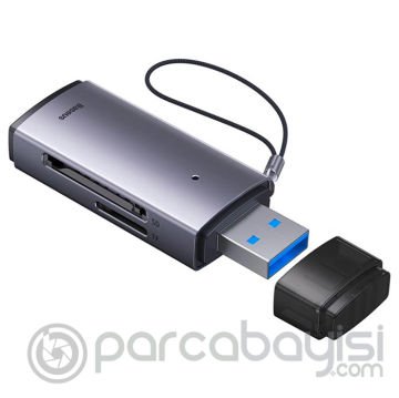 Baseus Lite Series USB-A SD-MicroSD Hafıza Kart Okuyucu Dönüştürücü Adaptör