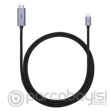 Baseus HDMI to Type-C Kablo 4K Dönüştürücü Görüntü Aktarma Kablosu 1m