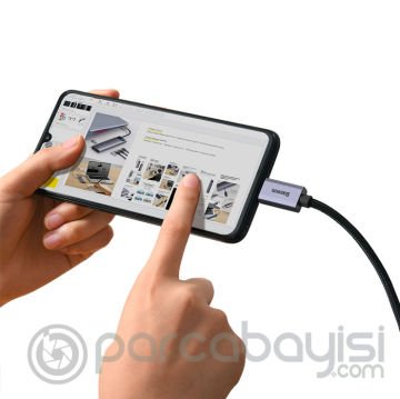 Baseus HDMI to Type-C Kablo 4K Dönüştürücü Görüntü Aktarma Kablosu 1m