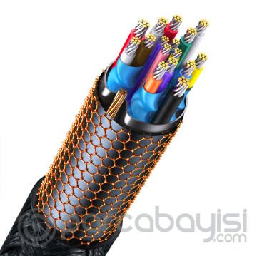 Baseus HDMI to Type-C Kablo 4K Dönüştürücü Görüntü Aktarma Kablosu 1m