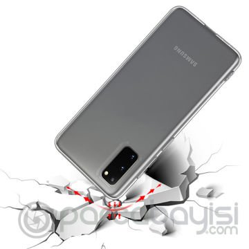 SM Galaxy S20- S2 Lite 2.0mm Şeffaf Silikon kılıf Shockproof kılıf -> ŞEFFAF