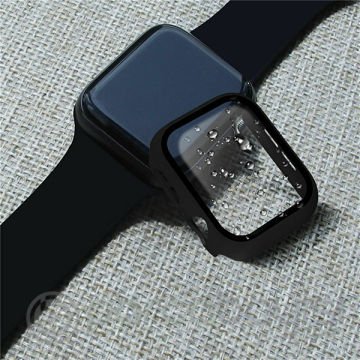 ALLY Apple Watch 4-5-6 44mm Silikon Kordon Kayış ve Ekran Koruyucu Kılıf