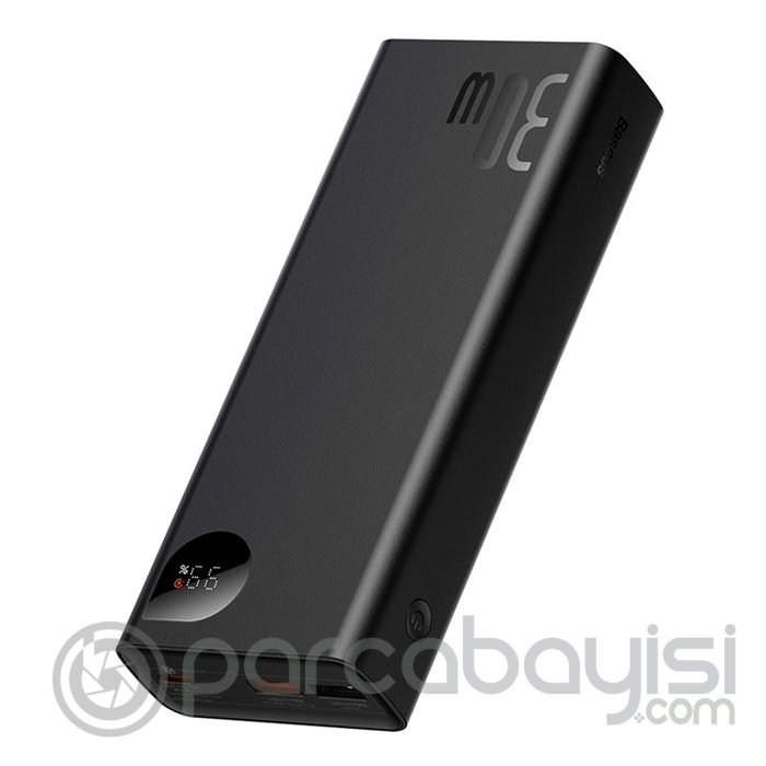 Baseus Adaman 30W PD Dijital Göstergeli 20000mAh Hızlı Şarj Metal Powerbank