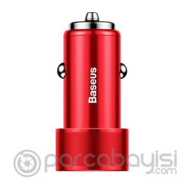 Baseus Caxld Small Screw Çift Usb 36w Hızlı Araç Şarj