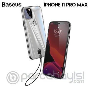 Baseus Transparent Key İPhone 11 Pro Max 6.5inch (2019) Şeffaf Silikon Kılıf