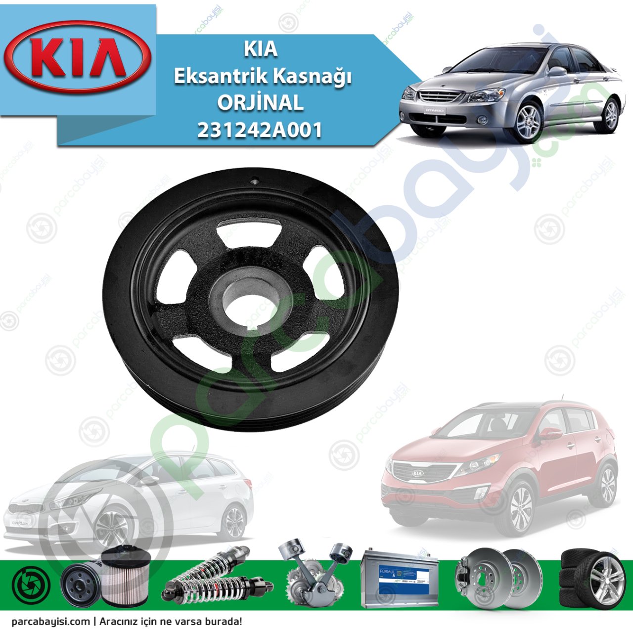 Kia Eksantrik Kasnağı Orjinal | 231242A001